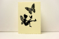 Preview: Karte Elfe mit Schmetterling