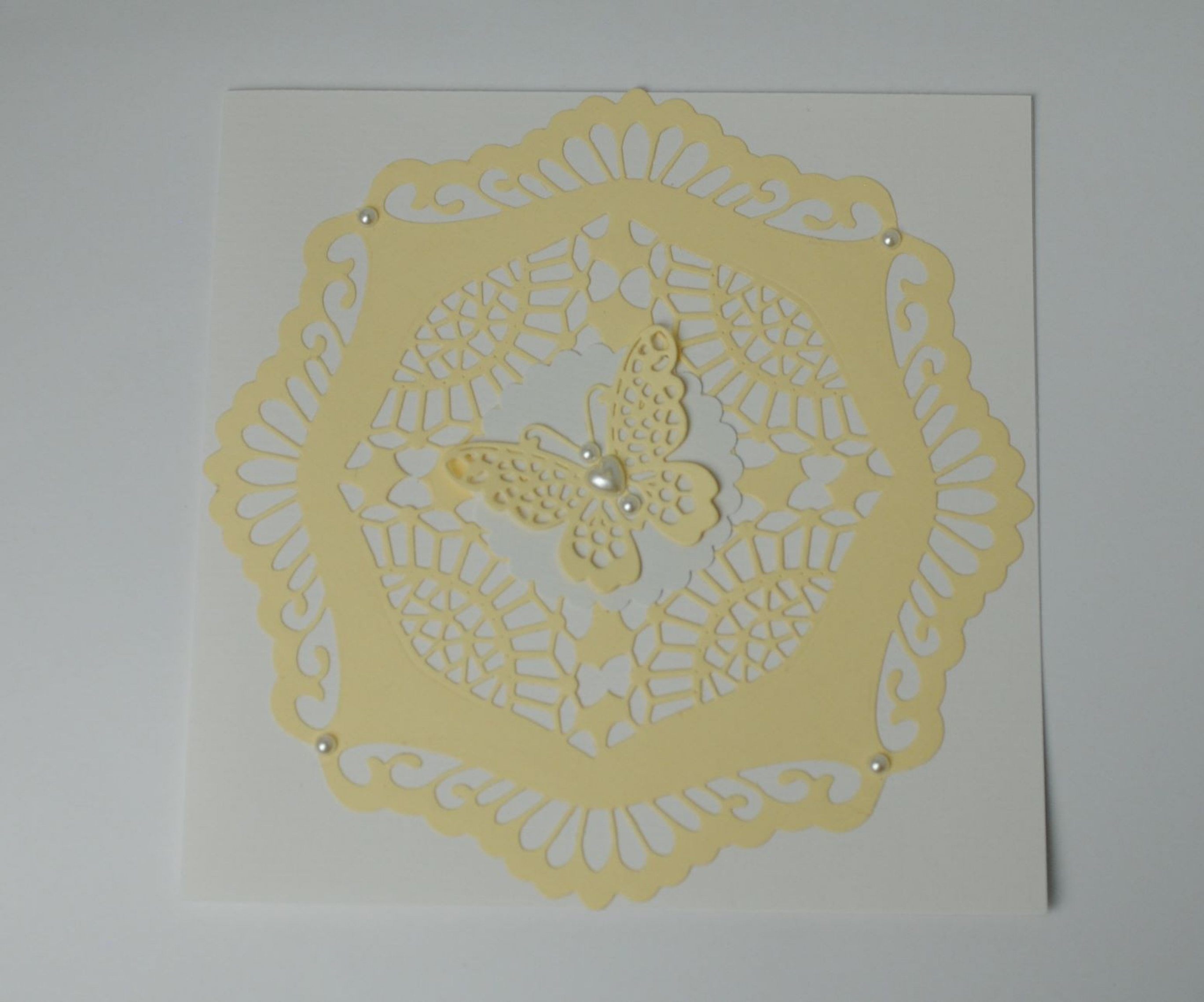 Karte Muster creme