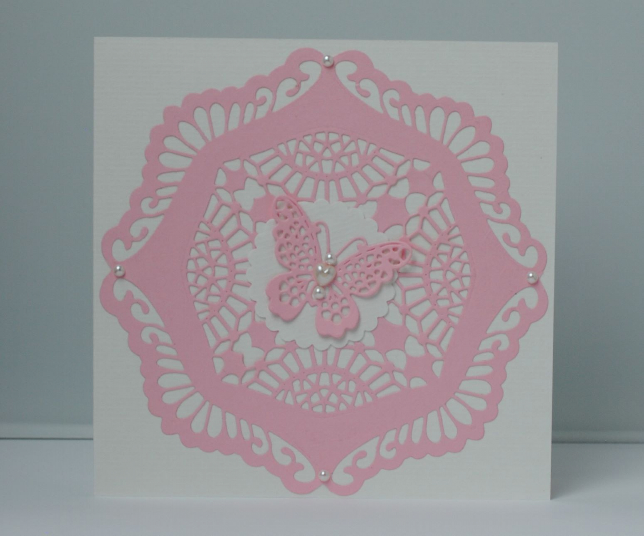 Karte Muster rosa
