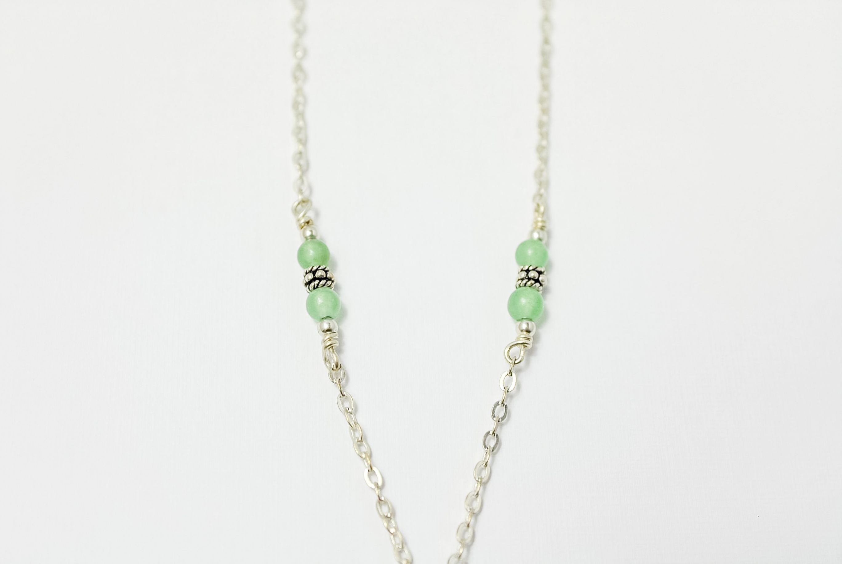 Kette 925er Sterlingsilber und Aventurin