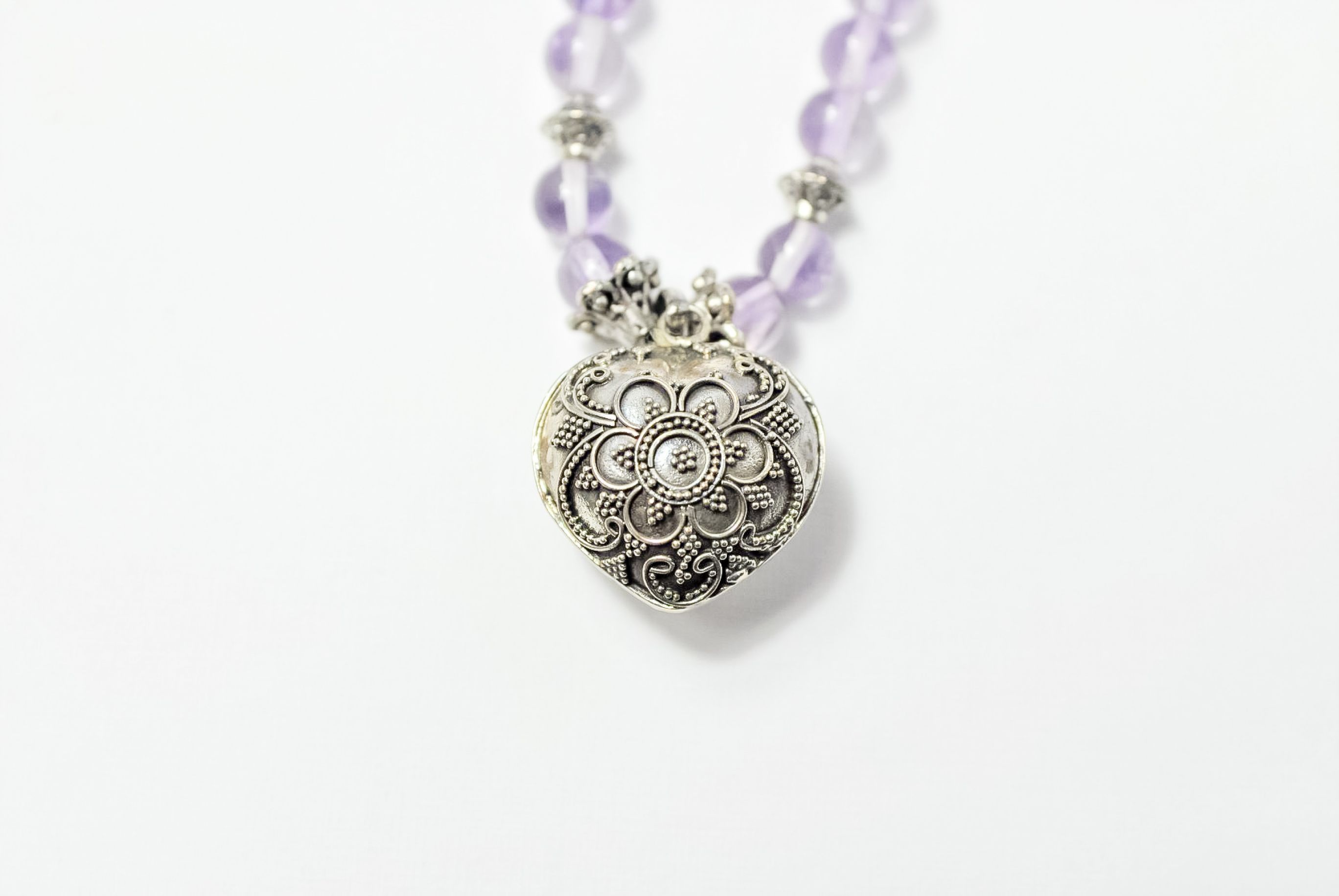 Kette Klangherz mit Amethyst