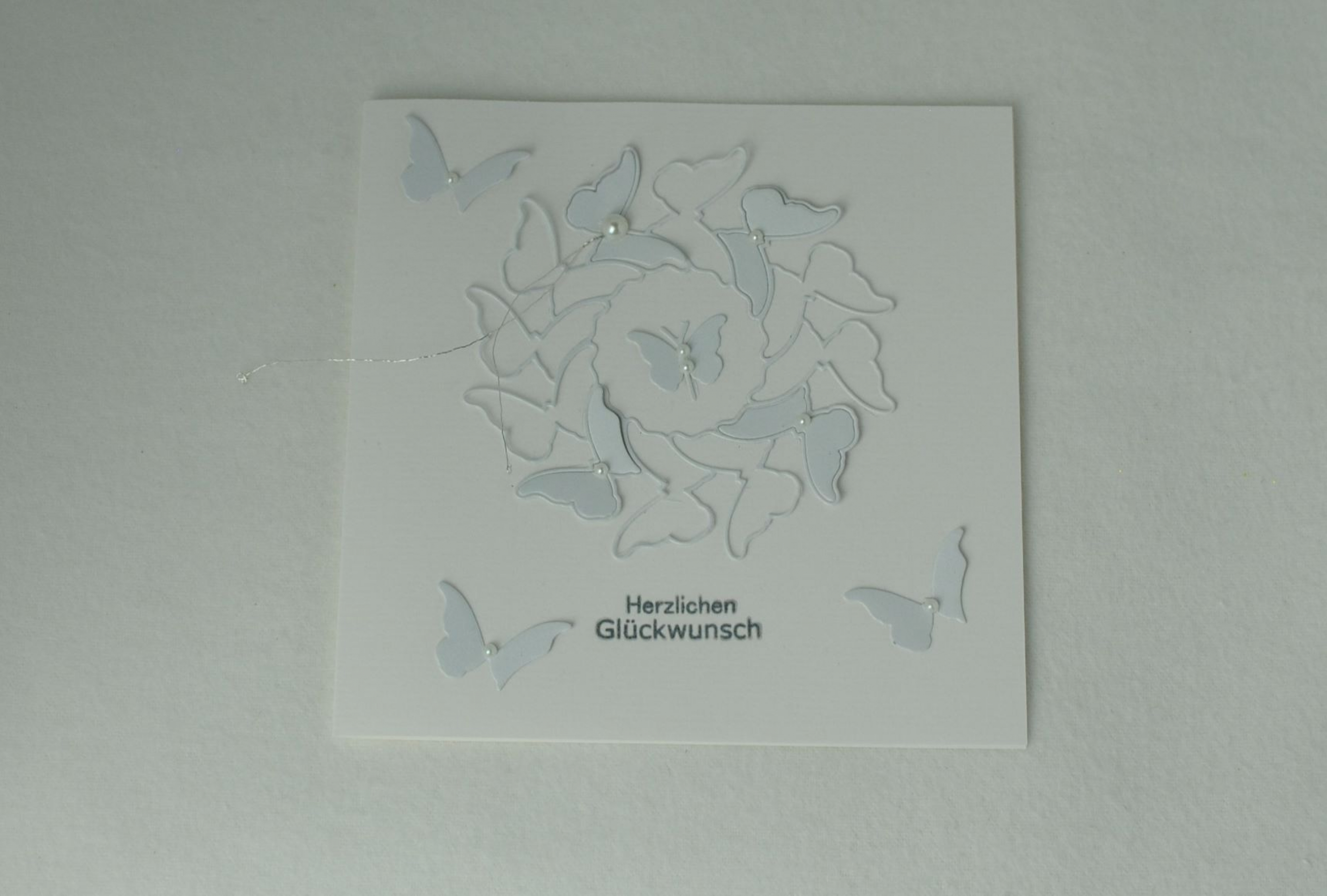 Hochzeitskarte Schmetterlingsreigen