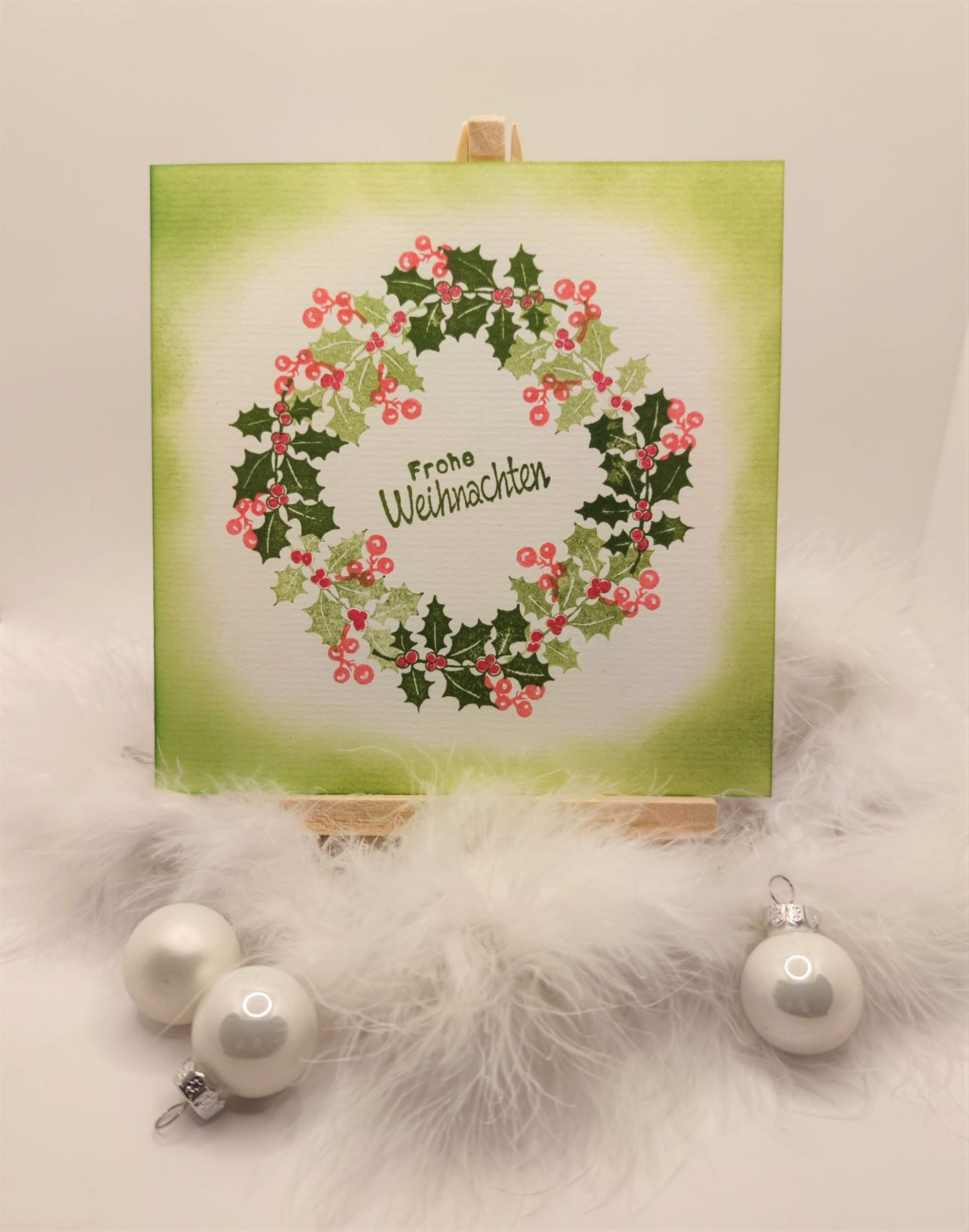 Karte "Weihnachtskranz" 1