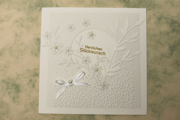 Hochzeitskarte floraler Druck