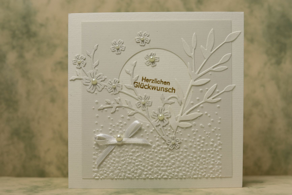 Hochzeitskarte floraler Druck
