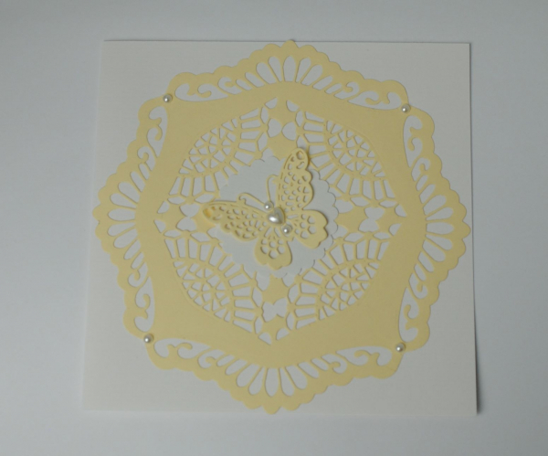Karte Muster creme