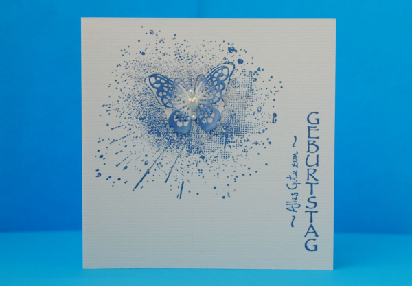 Geburtstagskarte Splash