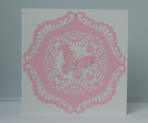Karte Muster rosa