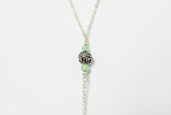 Kette 925er Sterlingsilber und Aventurin