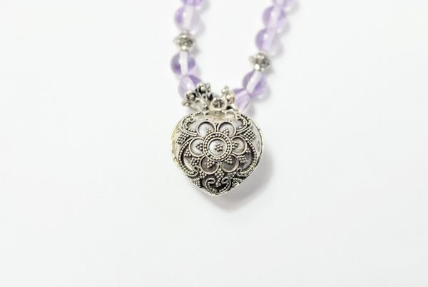 Kette Klangherz mit Amethyst