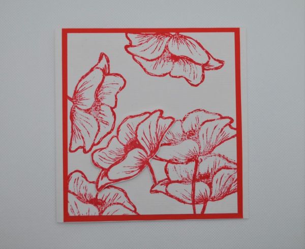 Karte Mohnblumen