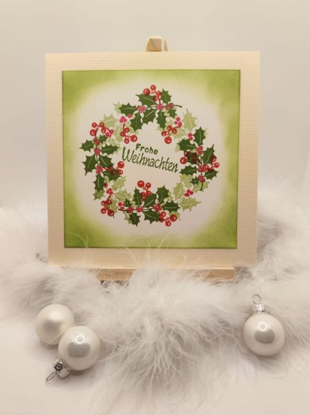 Karte "Weihnachtskranz" 2