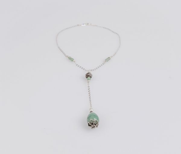 Kette 925er Sterlingsilber und Aventurin