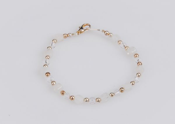 Armband Mondstein und Kristall