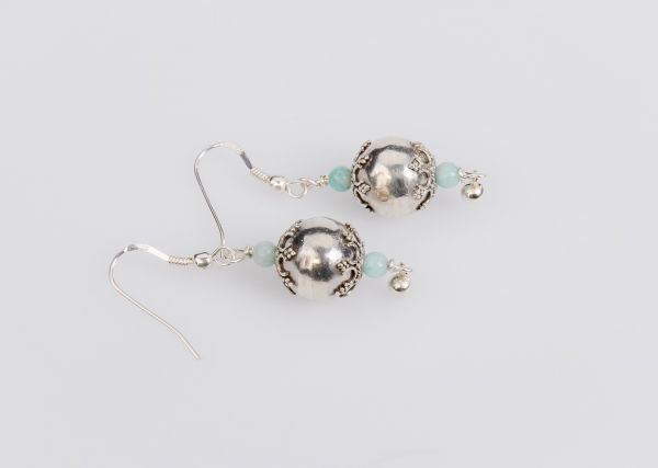 Ohrringe 925er Sterlingsilber und Amazonit