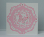 Karte Muster rosa