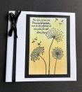 Trauerkarte Pusteblume mit Schleife