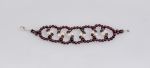 Armband Granat und Süsswasserperlen