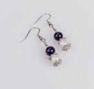 Ohrringe Amethyst und Süsswasserperle